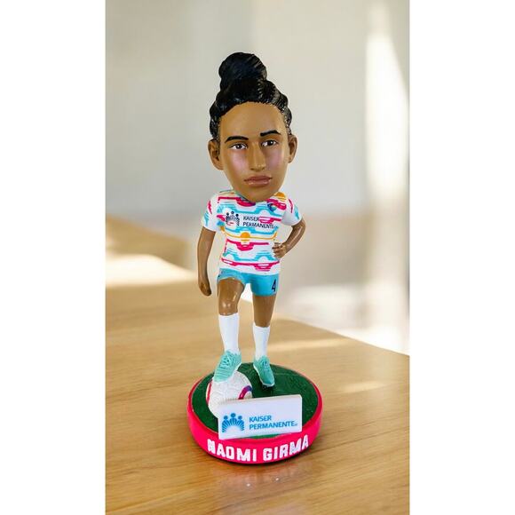 NEW in Box Naomi Girma 2024 Kaiser Bobblehead San Diego Wave FC Soccer Sports - Picture 5 of 9